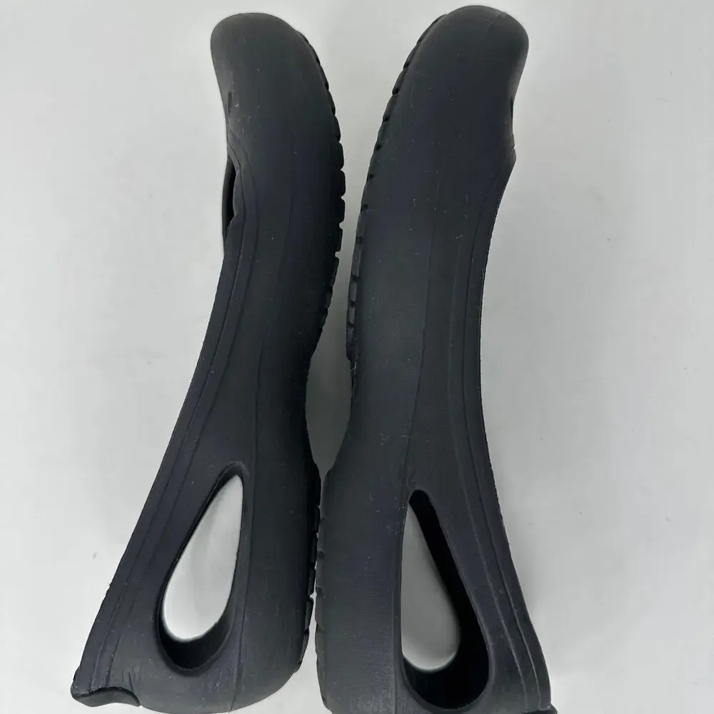 Crocs Kadee Shoes Ballet Flats Cutout Rounded Toe Slip On Black Womens Size 8‎